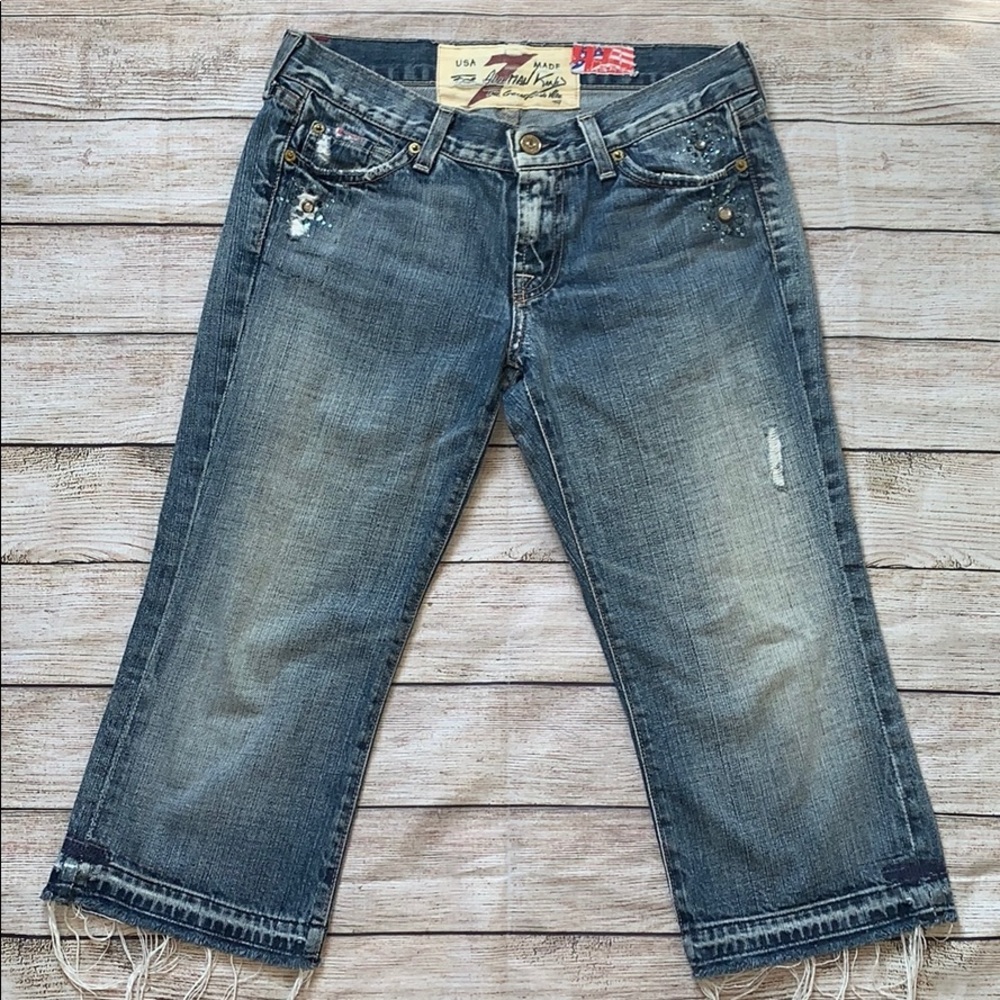 7 for all mankind crop pants 26 A13